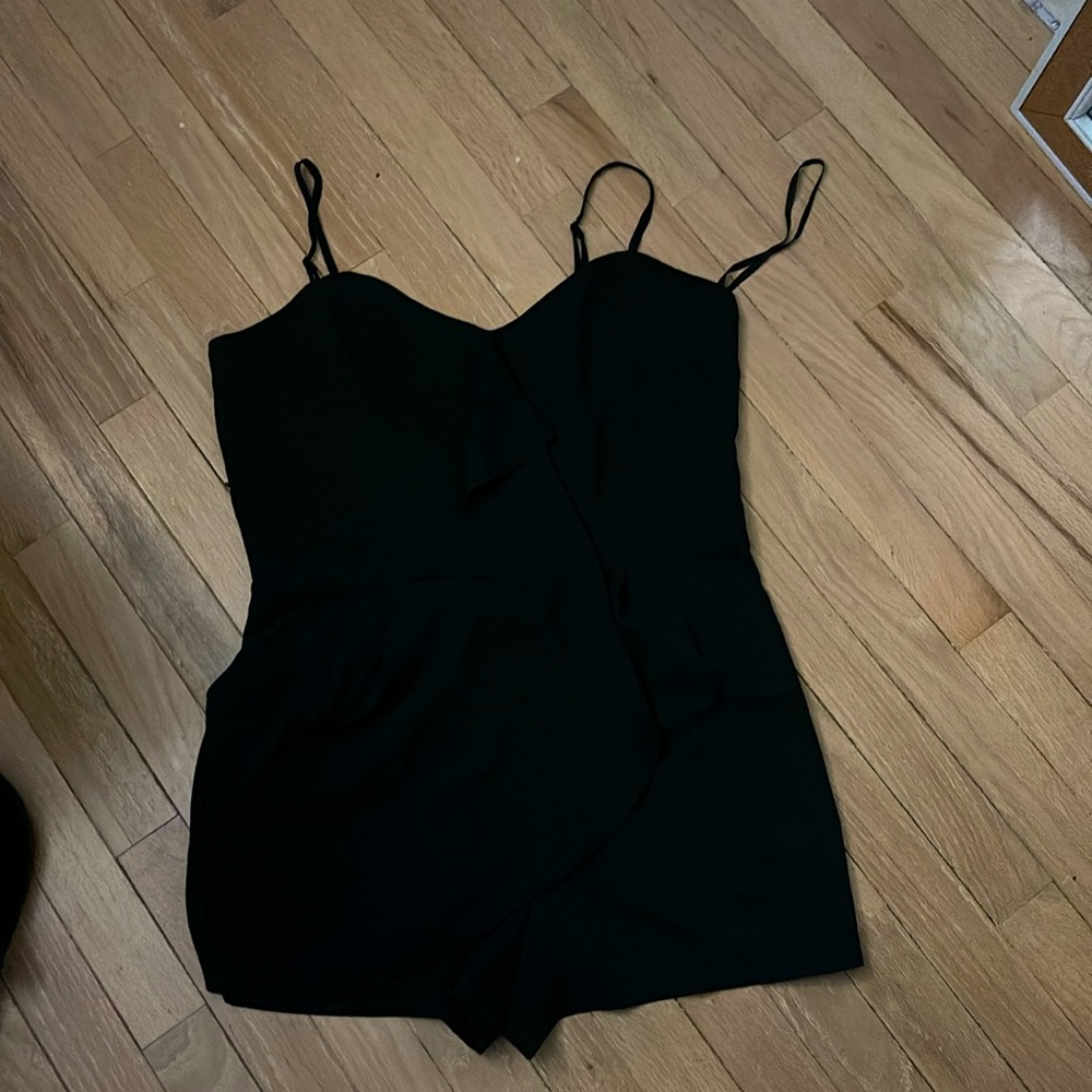 romper with extra fabric in the middle to look like a dress